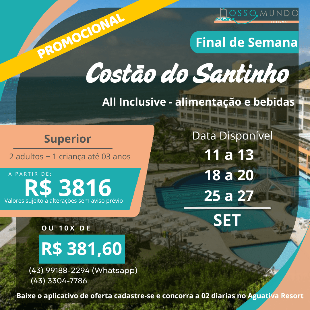 COSTAO DO SANTINHO - SETEMPRO PROMOCIONAL